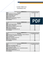 Matriz Curricular Modular Engenharia Civil