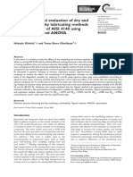 Optimization and Evaluation of Dry and Minimum Quantity Lubricating Methods On Machinability of AISI 4140 Using Taguchi Design and ANOVA