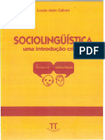 Louis-Jean Calvet. Sociolinguistica - Uma Introdução Crítica Grifado