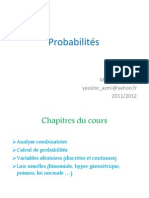 Probabilités ENCGJ