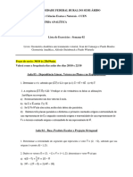 Lista de Exercícios - Semana 02