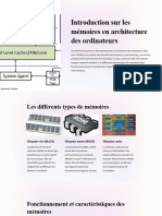 Introduction Sur Les Memoires en Architecture Des Ordinateurs