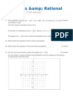 Quadratics Rational Functions