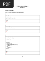 CS2311 Midterm Solution