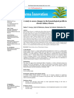 A Study To Assess Changes in The Hematological Profile in Chronic Kidney Disease