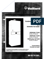 Vaillant VCW-sine 18 T3WF H Boiler Manual