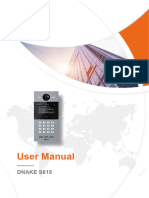 DNAKE Door Station S615 User Manual - V1.5