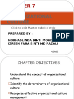 Chapter 7 - Organizational Culture