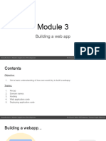 Module 3 - Building A Web-App