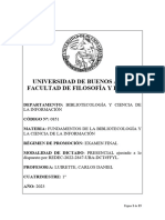 0851 - Fundamentos de La Bibliotecologia y C. de La Informacion 2023 Definitivo 20-10-22