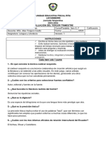 Examen Tercer Bachillerato Trimestral Lyl 3ero 2024 No Presencial PDF