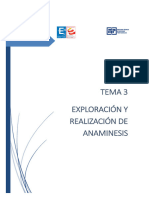 Tema 3 - ExploraciÃ Â N y Realizaciã Â N de Anamnesis