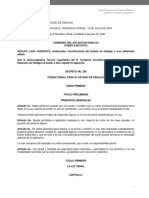 Codigo Penal para El Estado de Hidalgo