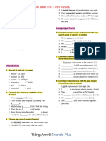 (18 - 01 - 2024) Anh 6 Friend Plus UNIT TEST-UNIT 6-BASIC TEST