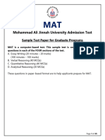 Mat For Graduate Programs