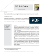 Neurología: Neuropatía Inducida Por Quimioterapia: Un Problema No Resuelto