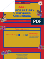 Clase 7 - Historia de Vida y Observación Comunitaria