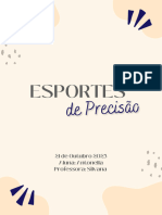 Trabalho Sobre Esportes de Precisão