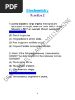 Biochemistry Practice2 ANSWERS