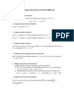 Reglas Básicas para Derivar Una Función Algebraica