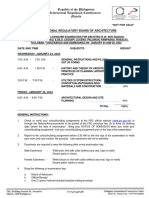 Exam Program Jan 2024 Archi