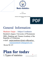 Lecture 1 Basic Statistics