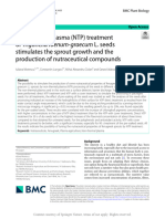 Non-Thermal Plasma NTP Treatment of Trigonella Foe