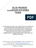 Guide de Première Connexion Webex Teams