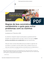 7 Dicas de Regras de Boa Convivência em Condomínio