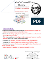 Christaller's Central Place Theory