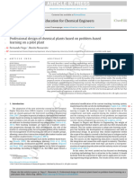 Professional Design of Chemical Plants Based On Problem-Basedlearning On A Pilot Plantfernando