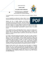 Carta Apostólica de San Jose