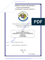 Modelo de Proyecto de Tesis Auditoria Repositorio Unt 2020