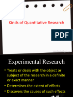 Lesson 1 Kinds of Quantitative Research