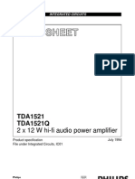 TDA121 Ampli 2x12W