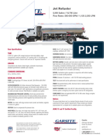 Garsite Jet Refuler 5000 Gallon DATA SHEET