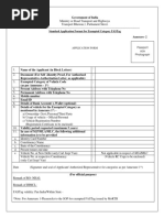 Standard Application Format For Exempted Category FASTag