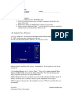 Physics Phet Lab: A Model of A Planetary System