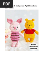 Ursinho Pooh Amigurumi Piglet Receita de PDF Gratis