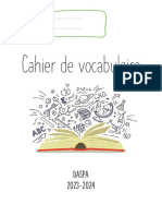 Cahier Vocabulaire: DASPA