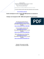 Gestión Estratégica de Costos Modelo ABCABM Aplicado en La Industria de