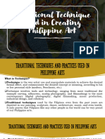 Traditional Technique Used in Creating Philippine Art - 020720