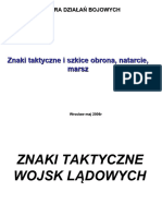 Znaki Taktyczne I Szkice Obrona Natarciemarsz