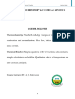 CHM101 Lecture Note On Thermo Chemical Kinetics-2