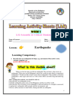 Week1 - LS2 LAS (Earthquake)