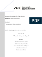 Innovación y Desarrollo de Productos Docente: Fabiola de La Portilla