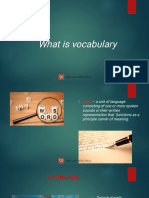 What Is Vocabulary in Learning