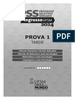 Processo Seletivo Seriado Prova 1 Ufsm 2024