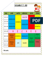 Horario Clases 6° C