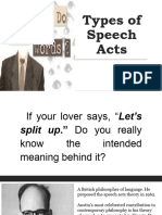 Types of Speech Acts